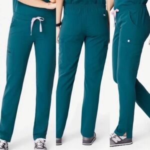 Figs Yola Caribbean Blue Scrub Pants